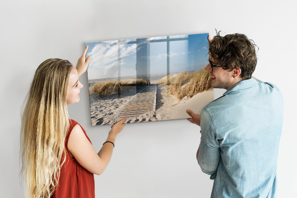 Tableau effaçable magnétique Plage, souvenirs et créativité en photos