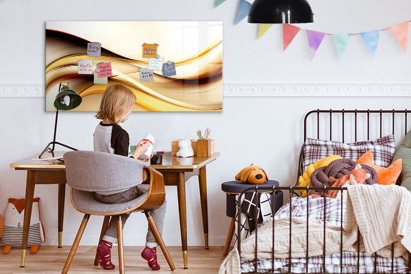 Tableau effaçable magnétique Un espace moderne pour présenter des photos