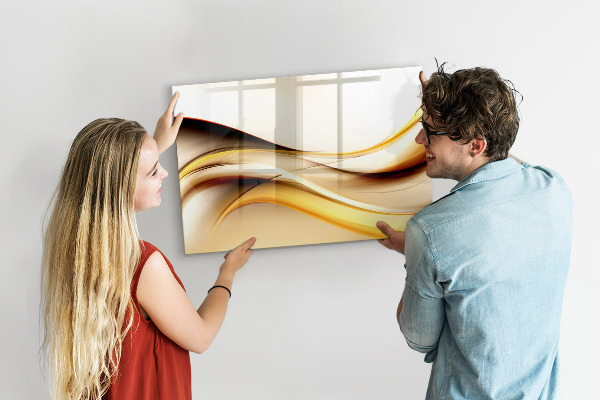 Tableau effaçable magnétique Un espace moderne pour présenter des photos