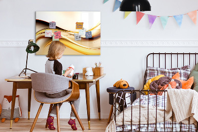 Tableau effaçable magnétique Un espace moderne pour présenter des photos