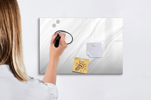 Tableau magnétique effaçable Un tableau pour présenter des souvenirs et des photos