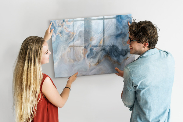 Tableau magnétique effaçable Panneau d'affichage photo moderne