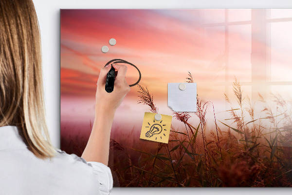 Tableau magnétique effaçable Un espace créatif pour présenter des photos