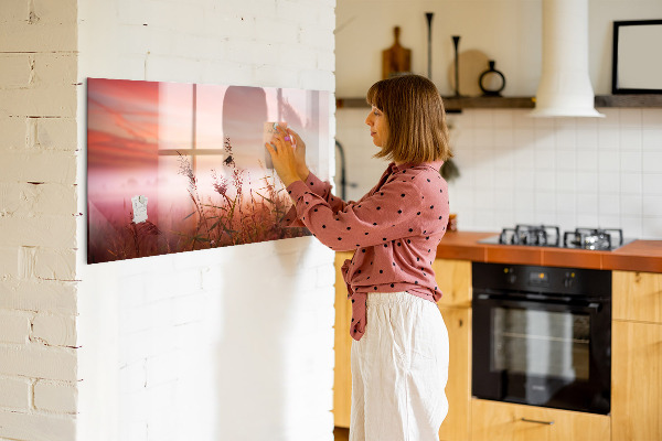 Tableau magnétique effaçable Un espace créatif pour présenter des photos