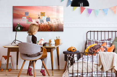 Tableau magnétique effaçable Un espace créatif pour présenter des photos