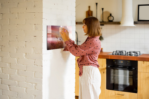 Tableau magnétique effaçable Un espace créatif pour présenter des photos