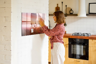 Tableau magnétique effaçable Un espace créatif pour présenter des photos
