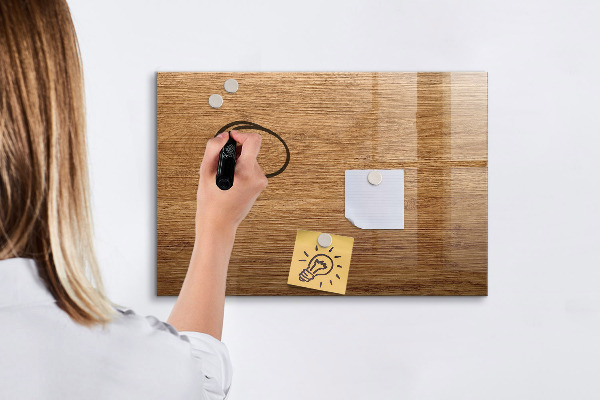Tableau magnétique effaçable Tableau mémo avec aimants et photos