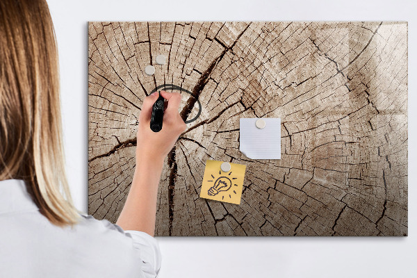 Tableau magnétique effaçable Design naturel avec espace pour les photos