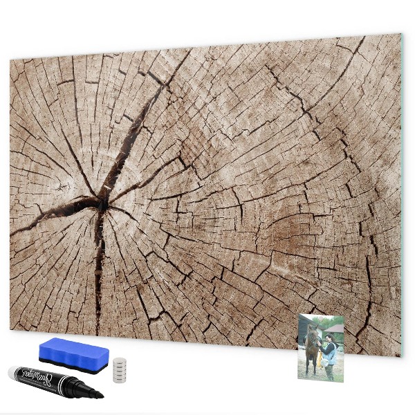 Tableau magnétique effaçable Design naturel avec espace pour les photos