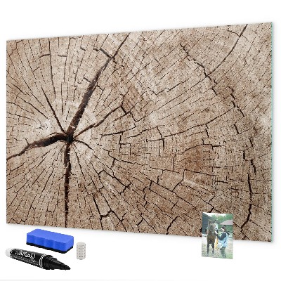 Tableau magnétique effaçable Design naturel avec espace pour les photos