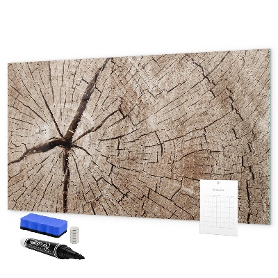 Tableau magnétique effaçable Design naturel avec espace pour les photos