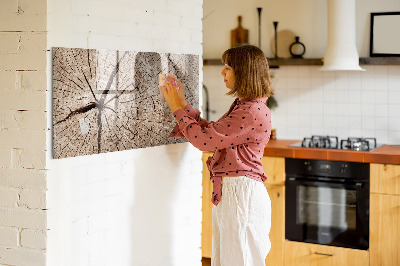 Tableau magnétique effaçable Design naturel avec espace pour les photos