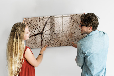 Tableau magnétique effaçable Design naturel avec espace pour les photos