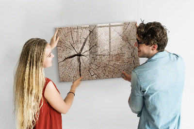 Tableau magnétique effaçable Design naturel avec espace pour les photos