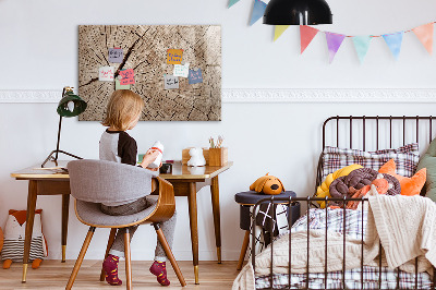 Tableau magnétique effaçable Design naturel avec espace pour les photos