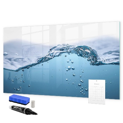 Tableau effaçable magnétique Fond aquatique avec photos et accessoires