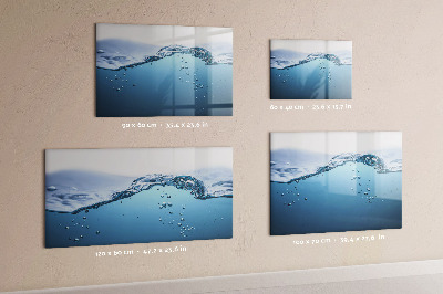 Tableau effaçable magnétique Fond aquatique avec photos et accessoires