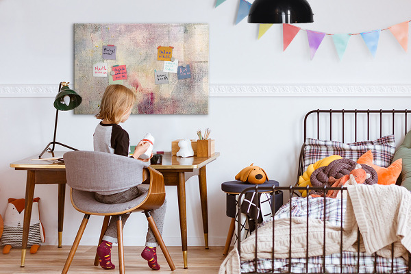 Tableau magnétique effaçable Un espace créatif pour présenter des photos