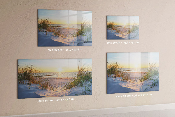 Tableau magnétique effaçable Plage et souvenirs en photos