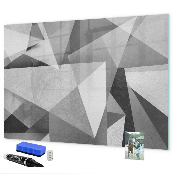Tableau effaçable magnétique Tableau moderne pour notes et photos