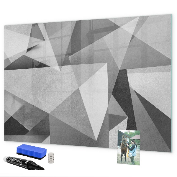 Tableau effaçable magnétique Tableau moderne pour notes et photos