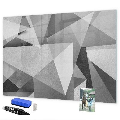Tableau effaçable magnétique Tableau moderne pour notes et photos