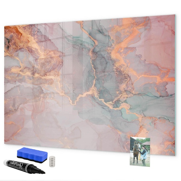 Tableau magnétique effaçable Un tableau élégant pour les notes et les photos