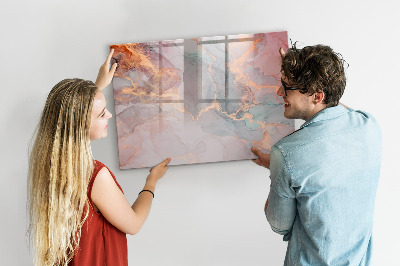 Tableau magnétique effaçable Un tableau élégant pour les notes et les photos