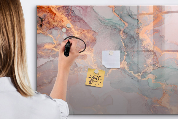 Tableau magnétique effaçable Un tableau élégant pour les notes et les photos