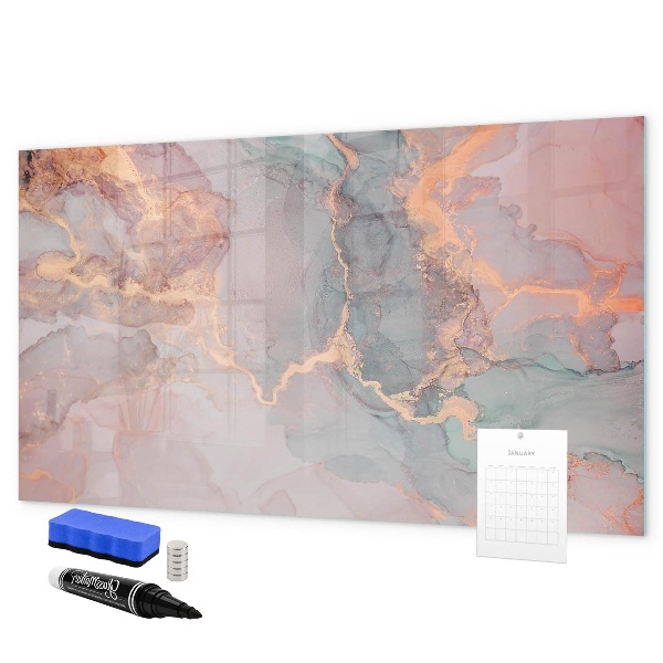 Tableau magnétique effaçable Un tableau élégant pour les notes et les photos