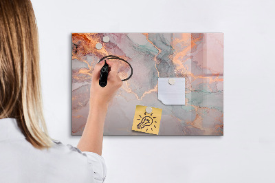 Tableau magnétique effaçable Un tableau élégant pour les notes et les photos