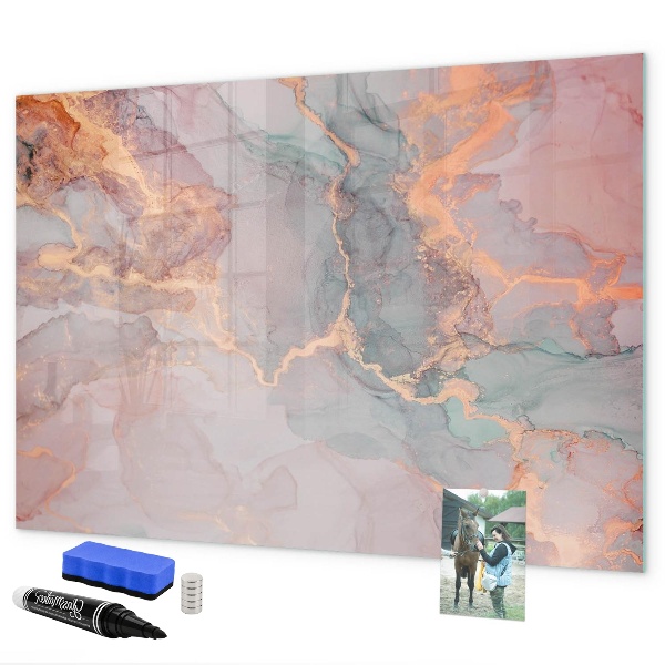 Tableau magnétique effaçable Un tableau élégant pour les notes et les photos