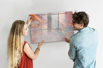 Tableau magnétique effaçable Un tableau élégant pour les notes et les photos