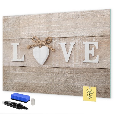 Tableau effaçable magnétique L'amour en photos et en souvenirs