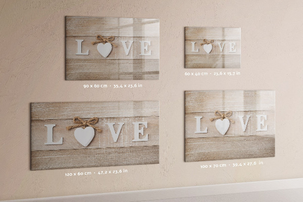 Tableau effaçable magnétique L'amour en photos et en souvenirs
