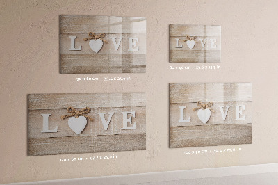 Tableau effaçable magnétique L'amour en photos et en souvenirs