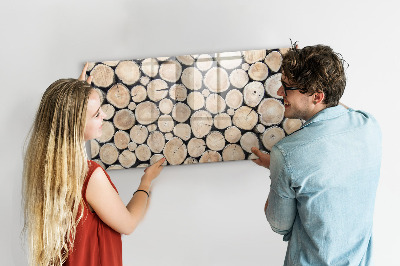 Tableau effaçable magnétique Du bois naturel dans une version moderne