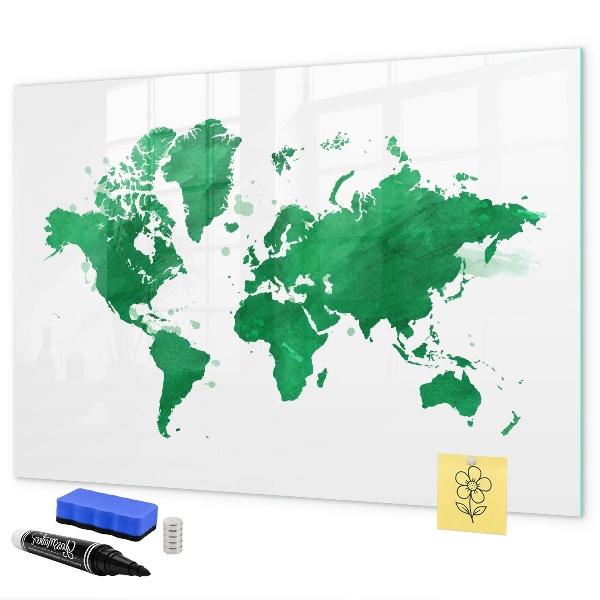 Tableau magnétique effaçable Carte interactive pour les souvenirs de voyage