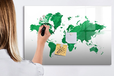 Tableau magnétique effaçable Carte interactive pour les souvenirs de voyage