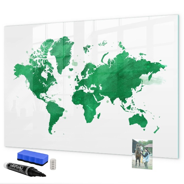 Tableau magnétique effaçable Carte interactive pour les souvenirs de voyage