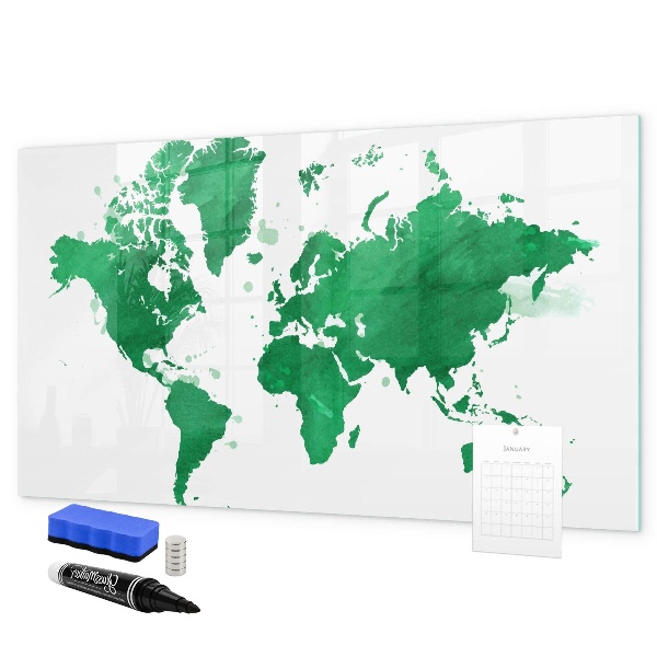 Tableau magnétique effaçable Carte interactive pour les souvenirs de voyage
