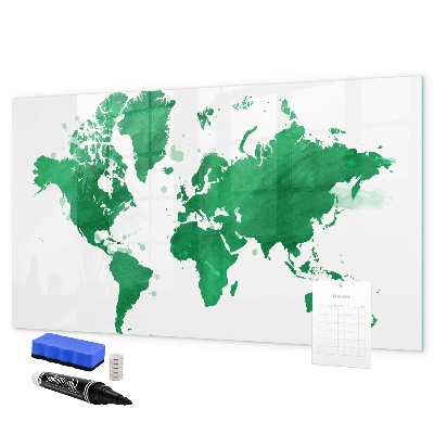 Tableau magnétique effaçable Carte interactive pour les souvenirs de voyage