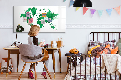 Tableau magnétique effaçable Carte interactive pour les souvenirs de voyage