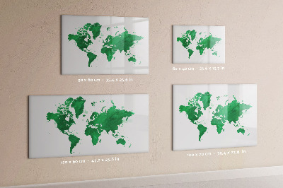 Tableau magnétique effaçable Carte interactive pour les souvenirs de voyage