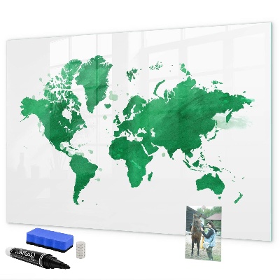Tableau magnétique effaçable Carte interactive pour les souvenirs de voyage