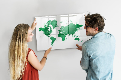 Tableau magnétique effaçable Carte interactive pour les souvenirs de voyage