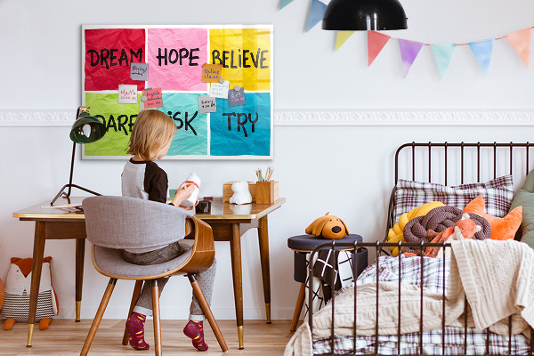 Tableau magnétique effaçable Des slogans inspirants pour l'action et les rêves