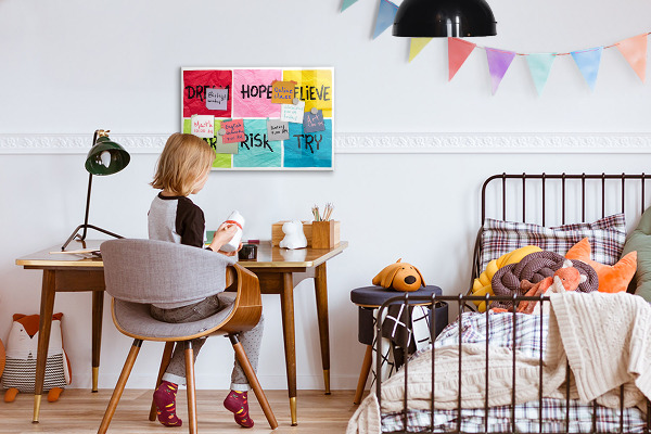 Tableau magnétique effaçable Des slogans inspirants pour l'action et les rêves