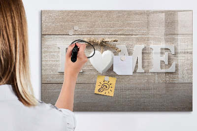 Tableau effaçable magnétique Décoration murale avec espace pour photos